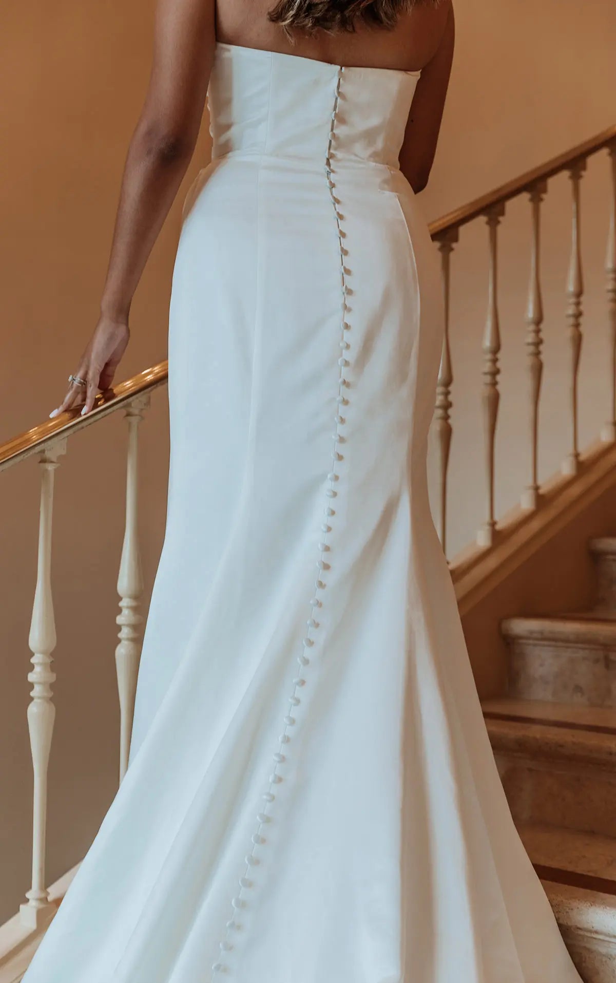 Chic Sheath Skirt To Complete The Grand Satin Column Gown Look | Philly Bridal