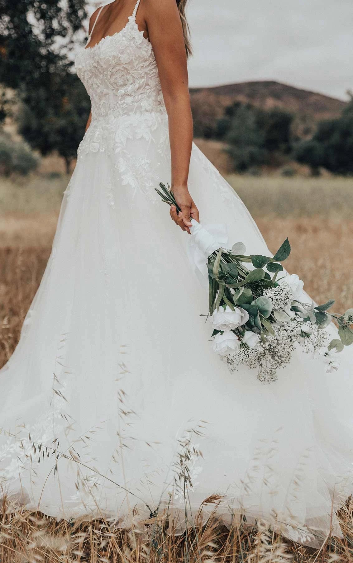 Modern Ballgown Wedding Dress With Square Neckline | Philly Bridal